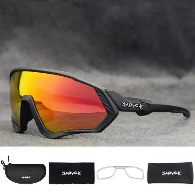 Modern Black Bike Glasses